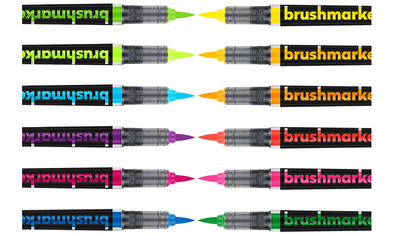 Rotuladores Karin Brushmarker Pro neón 12 colores - Abacus Online