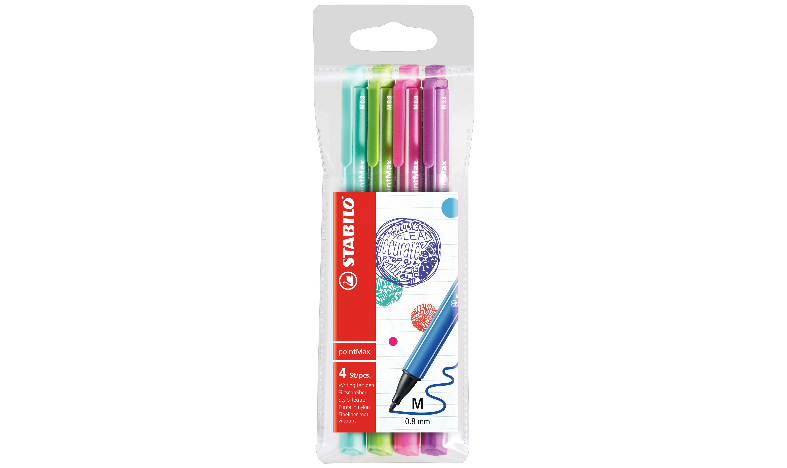 Only 4.23 usd for Fineliner - STABILO pointMax - Pack of 4 - Ice Green,  Light Green, Pink, Lilac Online at the Shop