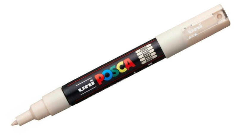POSCA Paint Marker, PC-1M Extra Fine, White 